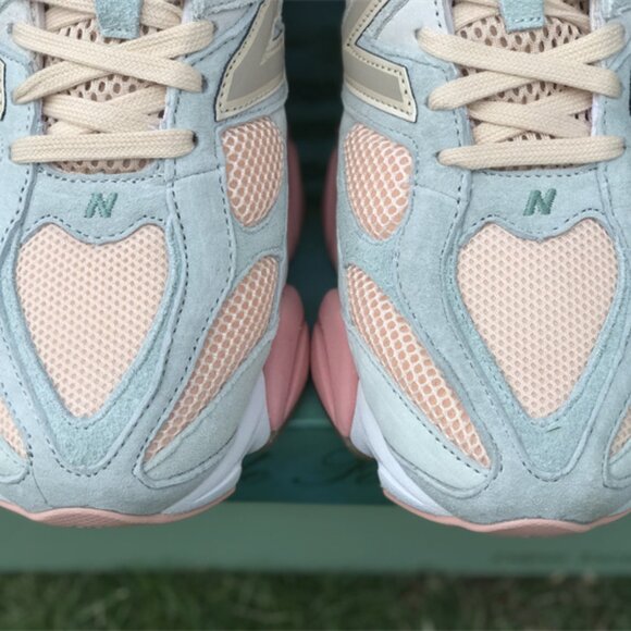 New Balance 9060 Light Blue and Pink Womens Casual Sneakers - Picture 5 of 15